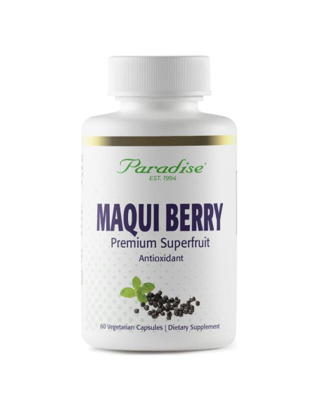 Extracto de Baya Maqui Orgánico Paradise Herbs 400 mg 60 Cápsulas