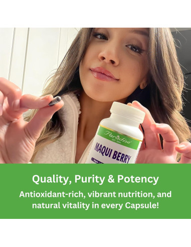 Extracto de Baya Maqui Orgánico Paradise Herbs 400 mg 60 Cápsulas
