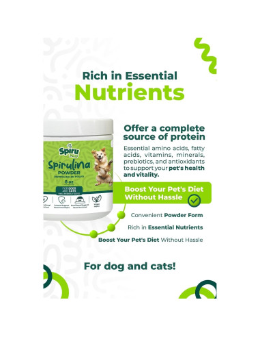 Polvo de Espirulina Orgánica SPIRU PAW 226.8 g - Suplemento Natural