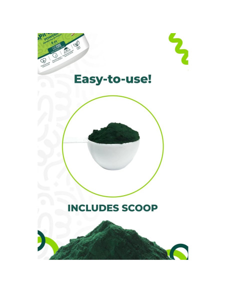 Polvo de Espirulina Orgánica SPIRU PAW 226.8 g - Suplemento Natural