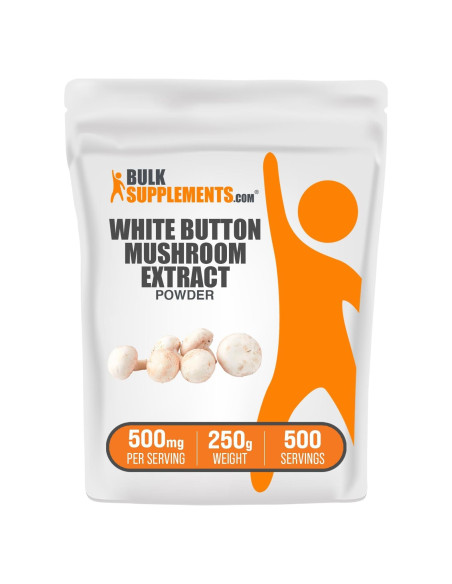 Polvo de Extracto de Champiñón Blanco BulkSupplements 250g