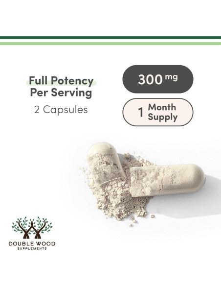 Suplemento Fosfatidilserina 300mg Double Wood 120 Cápsulas