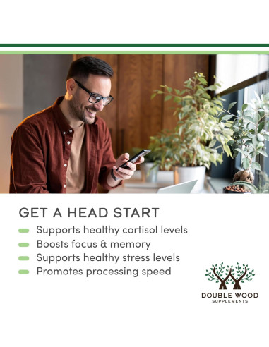 Suplemento Fosfatidilserina 300mg Double Wood 120 Cápsulas