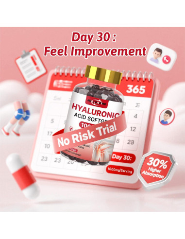 Suplemento de Ácido Hialurónico 1000mg HEALOADING - Hidratación Piel y Articulaciones