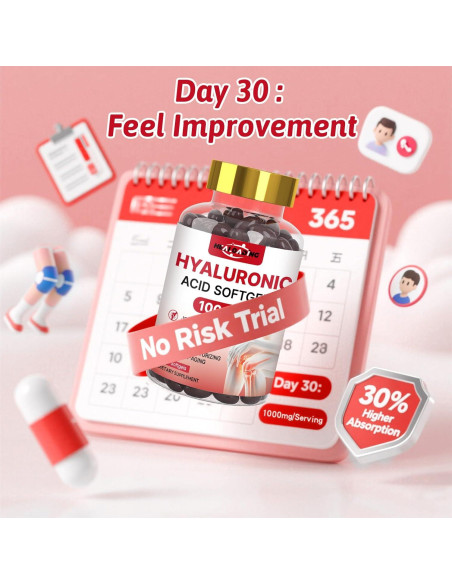 Suplemento de Ácido Hialurónico 1000mg HEALOADING - Hidratación Piel y Articulaciones