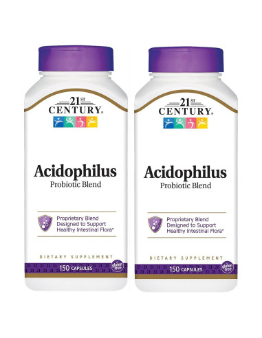 Cápsulas Probioticas Acidophilus 21st Century 150 Unidades
