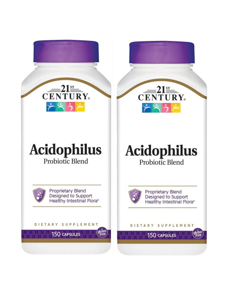 Cápsulas Probioticas Acidophilus 21st Century 150 Unidades