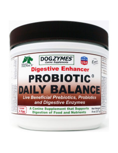 Dogzymes Probiotic Daily Balance 226.8g - Suplemento Canino