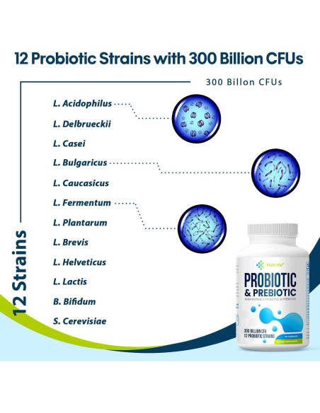 Probioticos Keptrohy 300 Mil Millones 60 Cápsulas Digestión