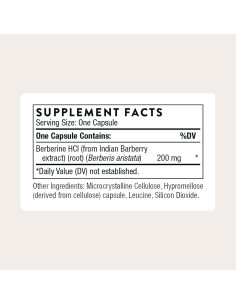 Suplemento de Berberina Thorne 200 mg - 60 Cápsulas 2