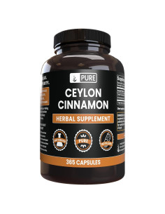 Cápsulas de Canela de Ceilán 365 Unidades - Ingredientes Originales Puros