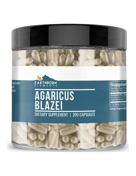 Cápsulas de Agaricus Blazei Elementos de la Tierra 200 Unidades
