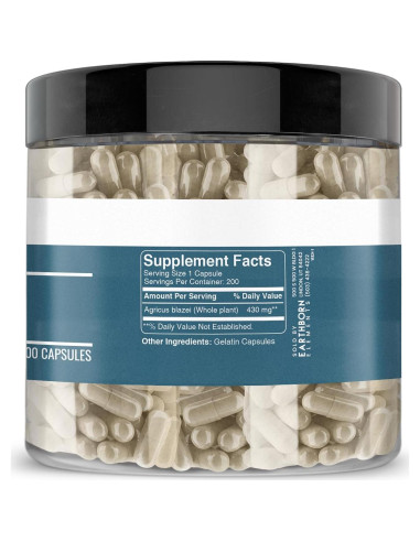 Cápsulas de Agaricus Blazei Elementos de la Tierra 200 Unidades