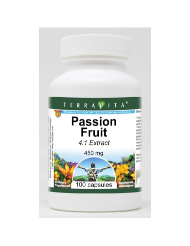 Extracto de Fruta de la Pasión 4:1 TerraVita 450 mg 100 Cápsulas