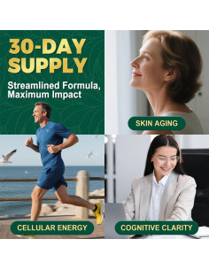 Suplemento de NAD+ NBOOCUP 1010mg - Antienvejecimiento 90 Cápsulas 2