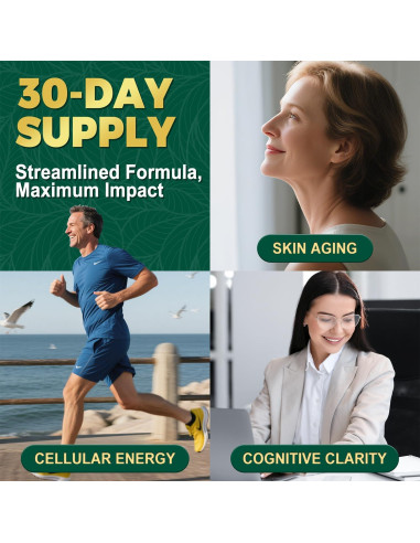 Suplemento de NAD+ NBOOCUP 1010mg - Antienvejecimiento 90 Cápsulas