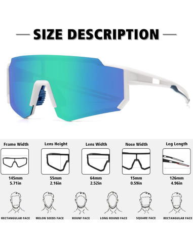 Gafas de sol polarizadas STORYCOAST UV400 para deportes