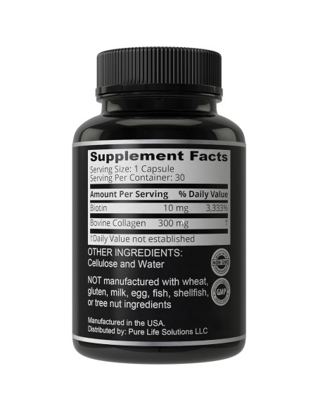 Suplemento de Biotina y Colágeno Hair Thickness Maximizer 10,000mcg