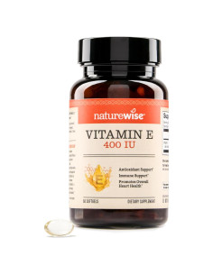 NatureWise Vitamina E 400 IU 60 Softgels Antioxidante