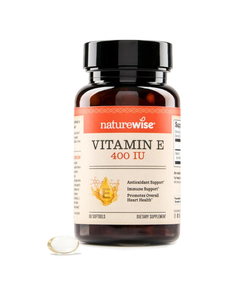 NatureWise Vitamina E 400 IU 60 Softgels Antioxidante