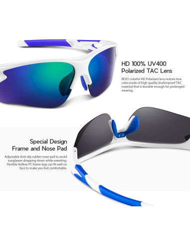 Gafas de Sol BEACOOL 7189 Polarizadas UV400 para Deportes