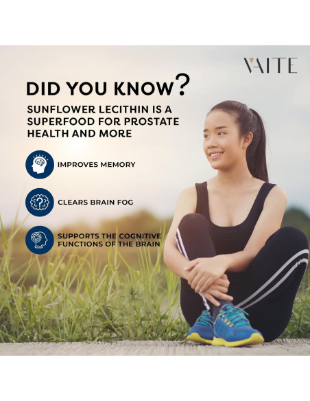 Gomitas Veganas de Lecitina de Girasol 800mg - 60 Chicles
