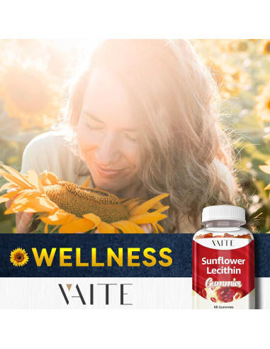 Gomitas Veganas de Lecitina de Girasol 800mg - 60 Chicles