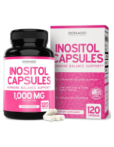Cápsulas de Mio Inositol 1000mg Dorado Nutrition 120 Unidades