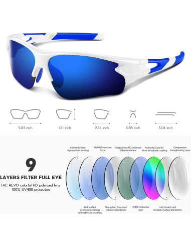 Gafas de Sol BEACOOL 7189 Polarizadas UV400 Unisex