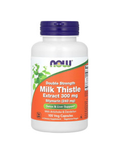 Suplemento Silimarina Doble Fuerza NOW Foods 300 mg 100 Cápsulas