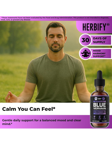 Gotas de Verbena Azul Herbify 59.15 ml - Suplemento Equilibrante