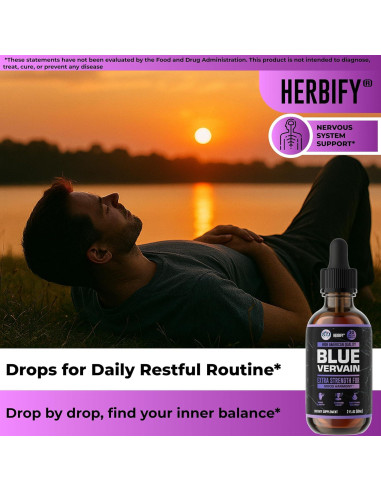 Gotas de Verbena Azul Herbify 59.15 ml - Suplemento Equilibrante