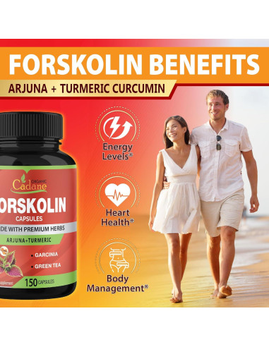 Suplemento de Forskolina Cadane 5 en 1 - 150 Cápsulas