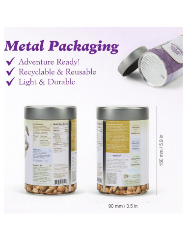 Nueces Sacha Inchi Imlakesh Organics 396g Tarro Metal