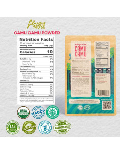 Polvo de Fruta Camu Camu Amazon Andes - 215g - Rico en Vitamina C 2