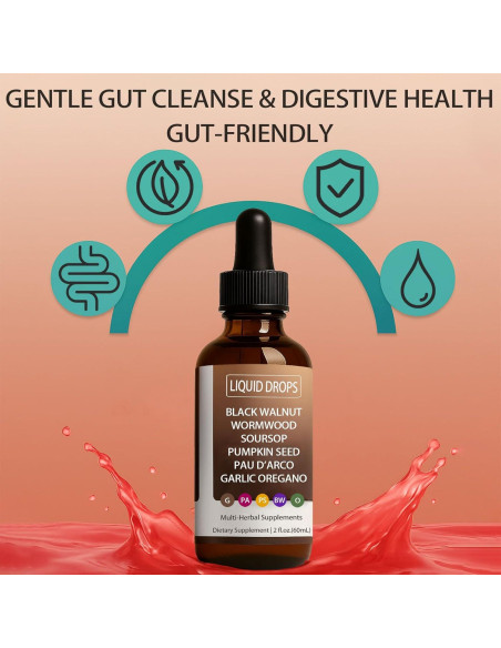 Limpieza Intestinal Gotas Líquidas Nutralis 80g Ajenjo Nuez Negra