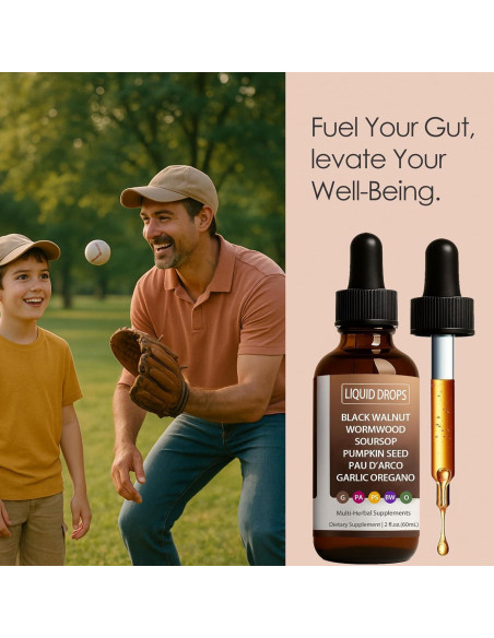 Limpieza Intestinal Gotas Líquidas Nutralis 80g Ajenjo Nuez Negra