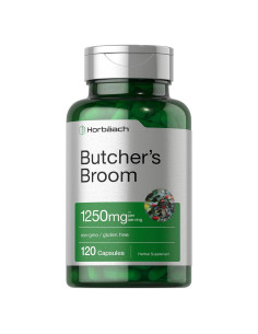 Cápsulas de Butcher's Broom Horbaach 1250mg - 120 Unidades - Sin OGM