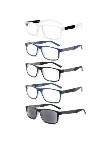 Gafas de lectura DONGDI 4 pack anti luz azul UV400 Gafas de lectura DONGDI 4 pack anti luz azul UV400