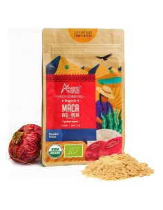 Polvo de Raíz de Maca Roja Orgánica Amazon Andes 198g