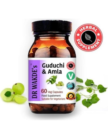 Cápsulas de Guduchi y Amla DR WAKDE 60 Veganas 500mg