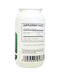 Cápsulas de Cebada Orgánica Isla Herbal 60 Unidades 500mg 2