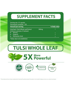 Extracto de Albahaca Tulsi Cosyneelife 300mg - 120 Cápsulas 2