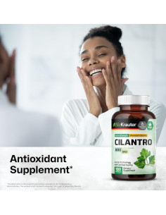 Cápsulas de Cilantro BioKrauter 800 mg - 100 pcs Veganas Detox 2