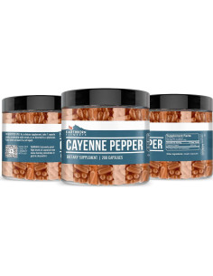 Cápsulas de Pimienta de Cayena Earthborn Elements 200 Unidades 2