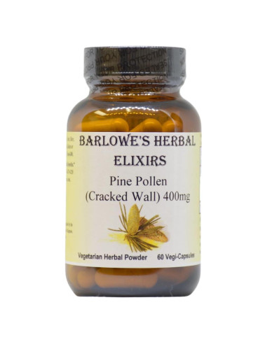 Polen de Pino Barlowe's Herbal Elixirs 400mg 60 Cápsulas Veganas