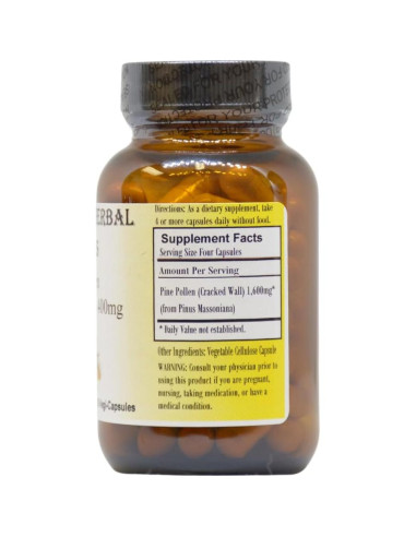 Polen de Pino Barlowe's Herbal Elixirs 400mg 60 Cápsulas Veganas