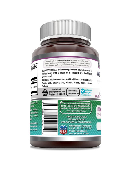 Suplemento de Biotina 10,000 Mcg Fórmulas Asombrosas 120 Gelatinas