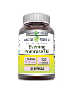 Suplemento de Aceite de Onagra Amazing Formulas 1300mg 120 Softgels