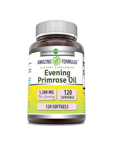 Suplemento de Aceite de Onagra Amazing Formulas 1300mg 120 Softgels